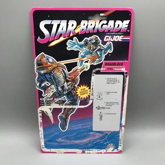GI JOE 1993 STAR BRIGADE ASTRO-VIPER FULL CARD BACK UNCUT FILE CARD HASBRO - Picture 1 of 8